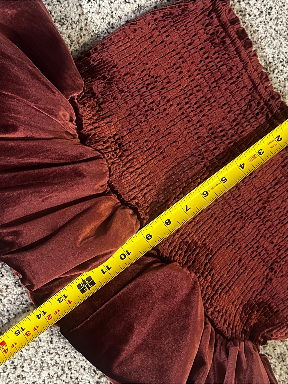 H&M Burgundy Ruffled Mini Skirt - Picture 5 of 5